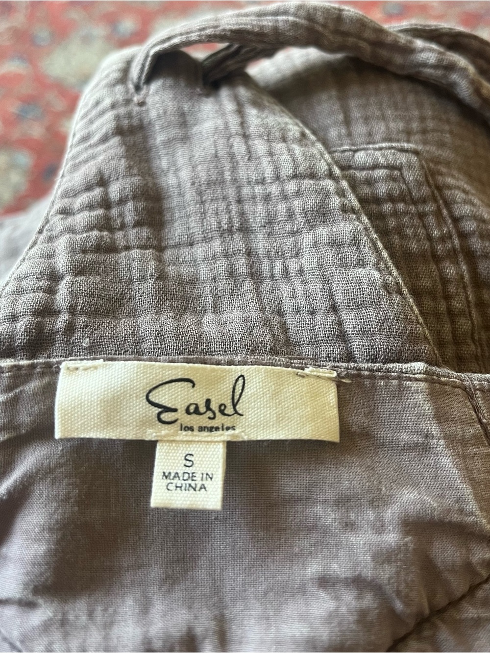 Easel Mineral Washed Gauze Overalls Jumpsuit - Picture 2 of 5